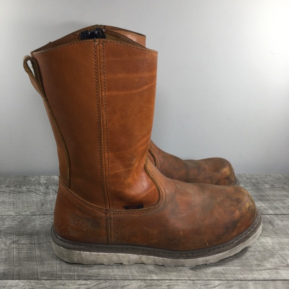 Field N Forest Men’s Leather Work Hunting Soft Toe Crepe Sole Boots Size 10.5 - Picture 1 of 11